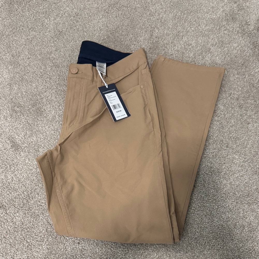 Vineyard Vines On the Go 5-Pocket Men's Tan Pants